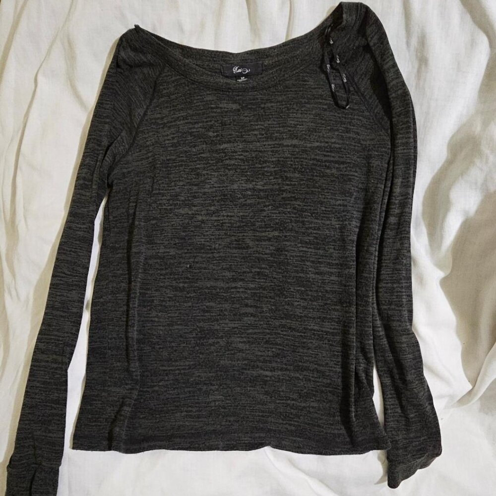 Forever 21 Dark Green Long Sleeve Shirt